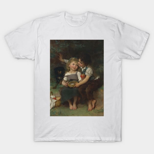 La Jatte De Lait by Emile Munier T-Shirt by Classic Art Stall